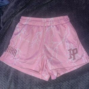 Inaka Power Pink Athletic Shorts with Elastic Waistband